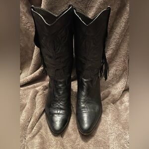 Laredo Black Heeled Boots